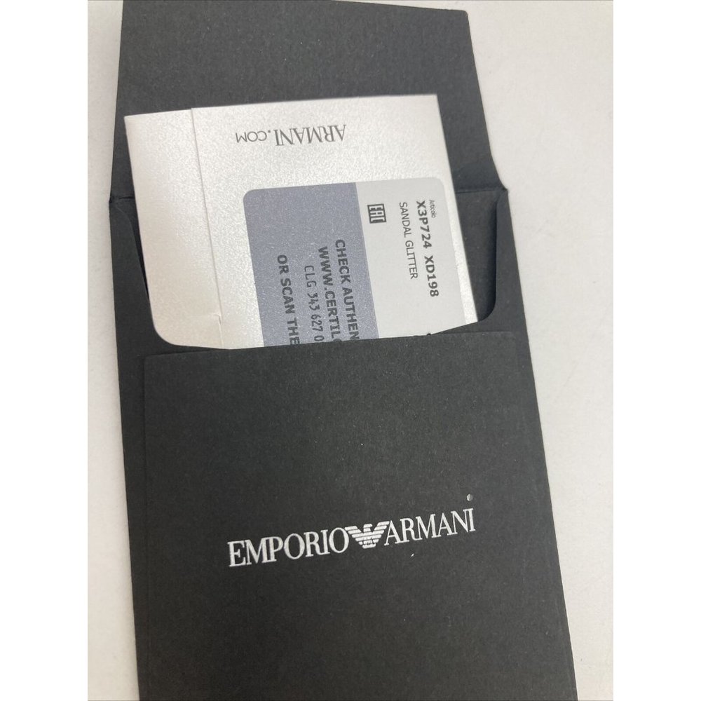 Emporio Armani Women's Ankle-Strap Heeled Sandal  Size 38 Medium EU (8 US) - Picture 11 of 12